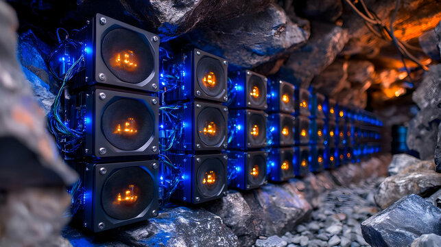 Glowing Servers in Underground Data Center