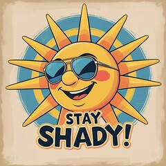 Stay Shady Summer Sun Safety Poster