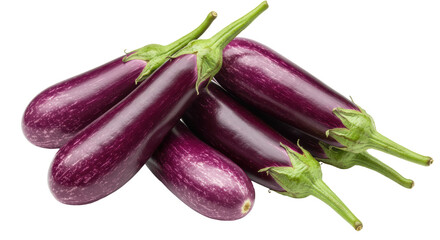 Isolated Group of Graffiti Eggplants