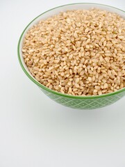 유기농 곡식 현미, 음식 