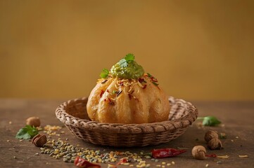 Indian street food - Shahi raj kachori