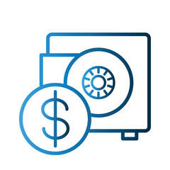Safe box icon design template