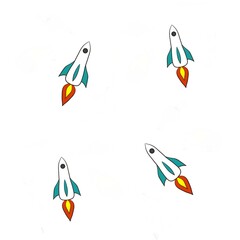 vector illustration of a rocket