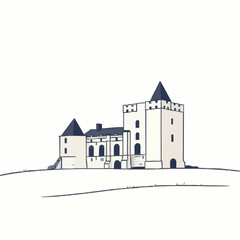 Historic Castle in a Countryside