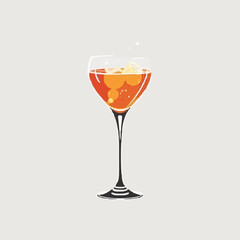 Chilled Cocktail in a Glass