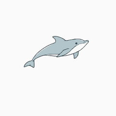 Obraz premium Playful Wild Dolphin in a Savanna