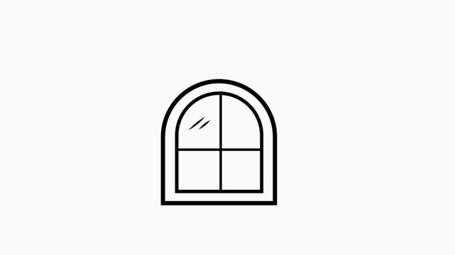window icon animation illustration flat