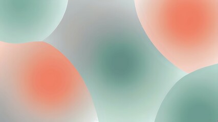 Soft gradient in powder mint, faded coral, and silk gray, minimal and aesthetic with a clean finish.