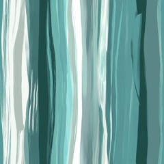 Abstract Teal and White Vertical Stripes - Modern Artistic Background.