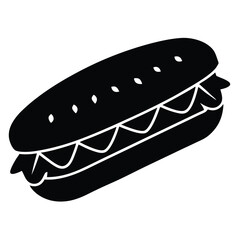 hot dog vector illustration