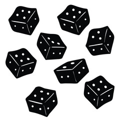 dice on white background