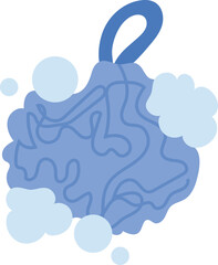 Bath sponge illustration