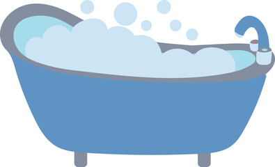 Naklejka premium Bathtub illustration