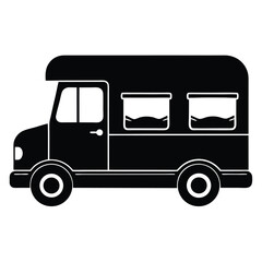 vector illustration of a food truck