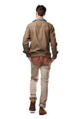 Fototapeta premium Man sweatshirt standing sleeve.