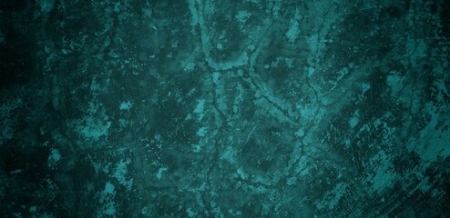 A textured background featuring a deep teal color with a distressed, grunge appearance. The surface shows variations in tone and subtle patterns, creating an abstract and moody aesthetic.