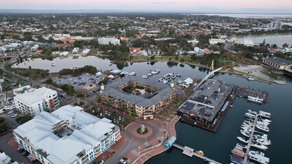 Mandurah, Australia – May 31, 2025: The Coastal Marina Town of Mandurah