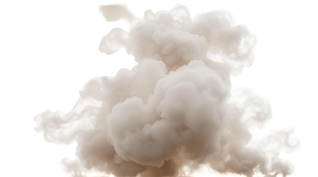 Photo of large dense cloud of smoke isolated on transparent background.png