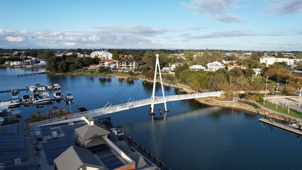 Obraz premium Mandurah, Australia – May 31, 2025: The Coastal Marina Town of Mandurah