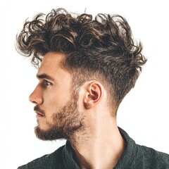 Discover the latest curly hair trends for men with fade haircut ideas and styling tips for modern looks