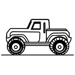 monster truck off road illustration vector
