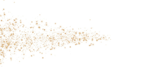 Sparkling Gold Dust Trail Glitter Effect.