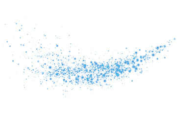Sparkling Blue Dust Trail Glitter Effect.