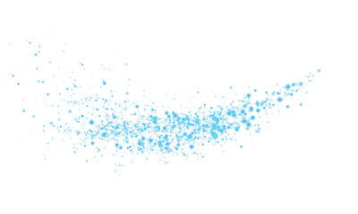 Sparkling Blue Dust Trail Glitter Effect.