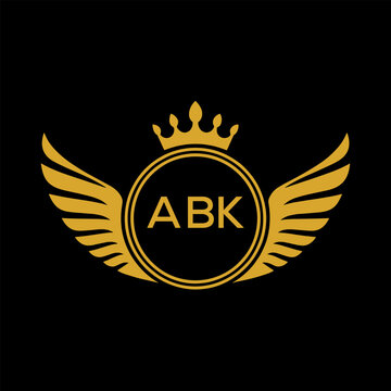 Initial ABK Letter Linked Logo for business and company identity. Modern ABK Letter Logo Vector Template with modern trendy golden logo.
