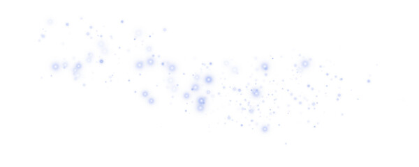 Sparkling Blue Dust Trail Glitter Effect.