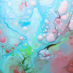 Abstract Artistic Pattern with Pastel and Color Blends