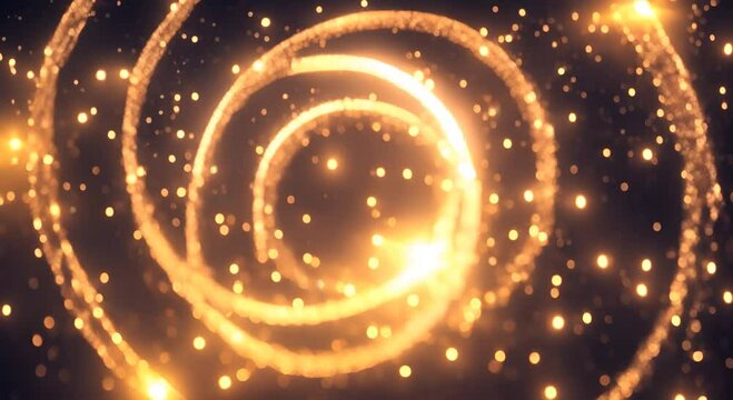 Glitter Light circle trail Sparkling star dust trail spiral particle effect animation holiday event transition revealer logo title decoration festival Christmas Diwali Ramadan Festival Diwali 4K