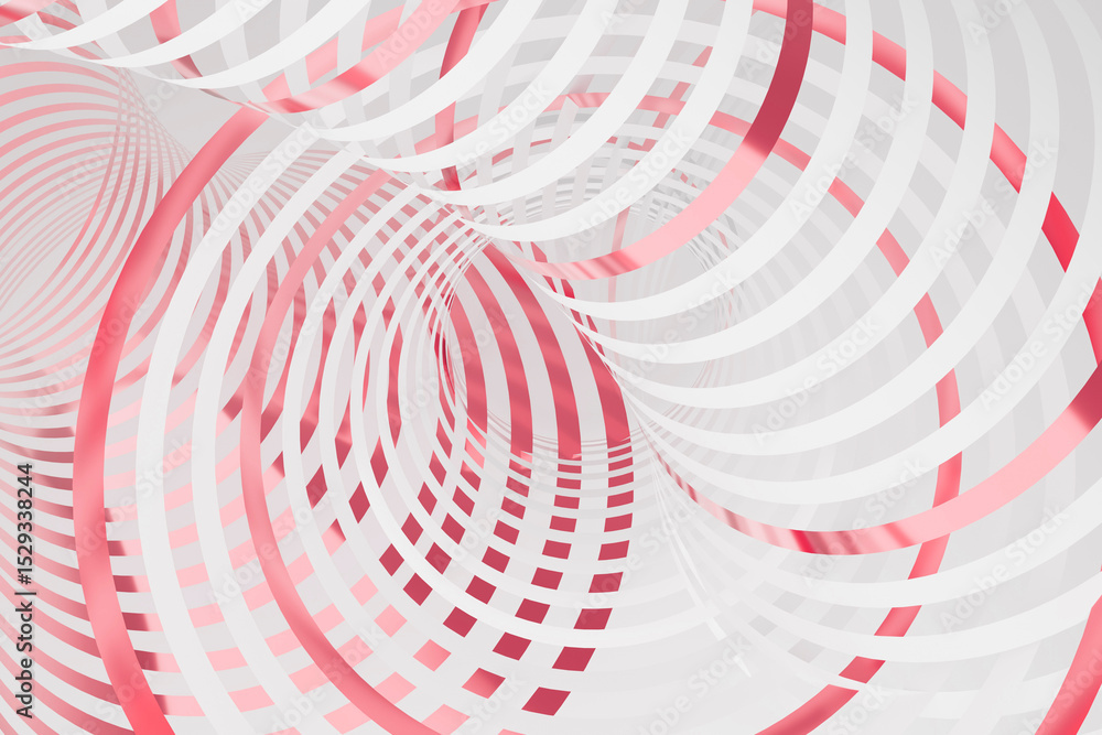 Poster elegant modern abstract background showcases metallic pink circular patterns on white background wit