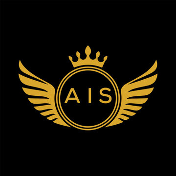 Initial AIS Letter Linked Logo for business and company identity. Modern AIS Letter Logo Vector Template with modern trendy golden logo.
