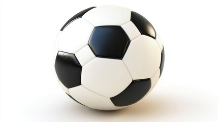 Fototapeta premium Soccer ball on white background (2)