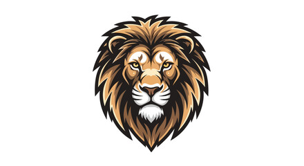 Majestic Lion Head Illustration