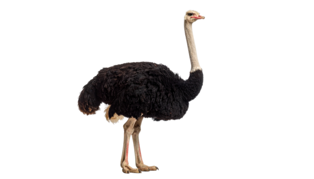 ostrich isolated on transparent background