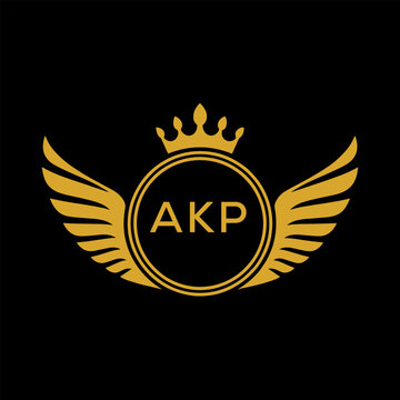 Initial AKP Letter Linked Logo for business and company identity. Modern AKP Letter Logo Vector Template with modern trendy golden logo.
