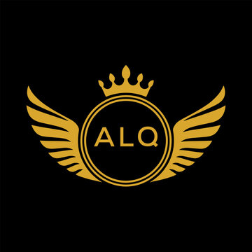 Initial ALQ Letter Linked Logo for business and company identity. Modern ALQ Letter Logo Vector Template with modern trendy golden logo.
