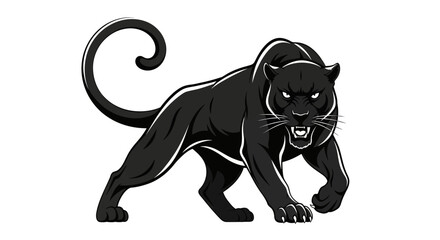 Powerful Black Panther Silhouette © Pemburu