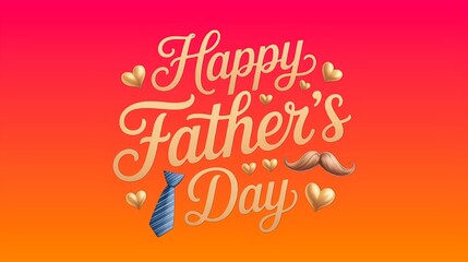 Happy fathers day typography vector design 