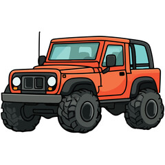 Off Road Vehicle Car Logo, Vector Illustration Stock Vector