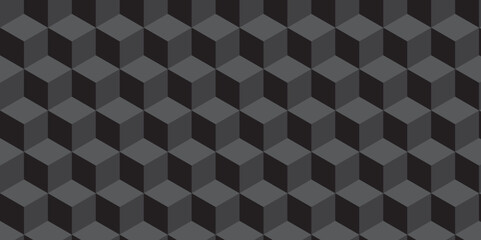 Abstract minimal square black grid tiles cubic square shape backdrop texture. cube geometric wall and floor vector diamond hexagon triangle wallpaper background.	
