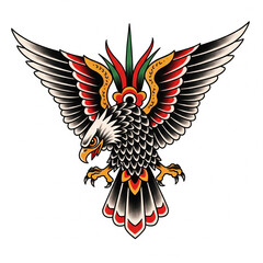 Obraz premium eagle tattoo design