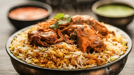 Delicious Chicken Biryani An Authentic Indian Rice Dish