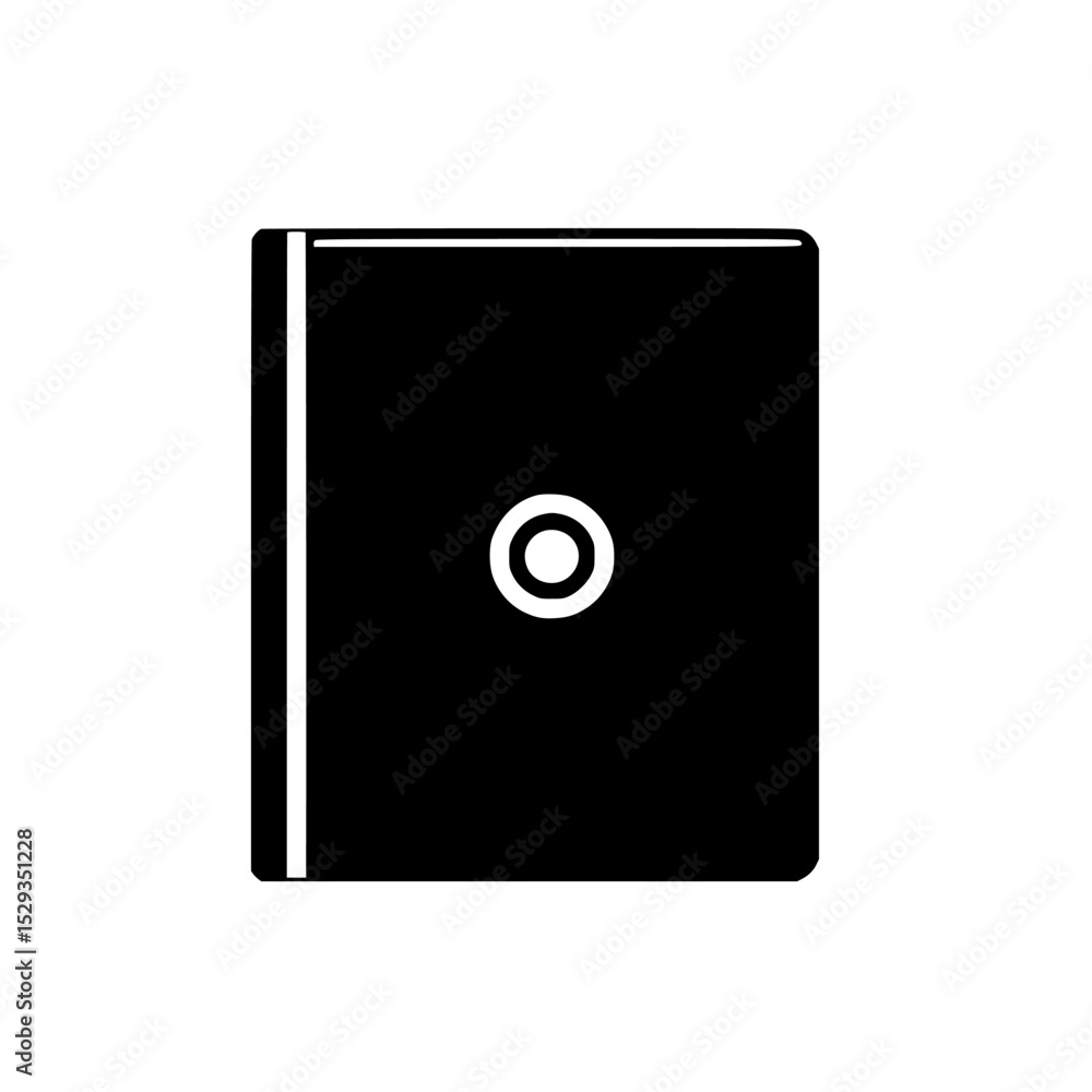 Poster icon set featuring minimalist book design suitable for various digital applications and user interfa