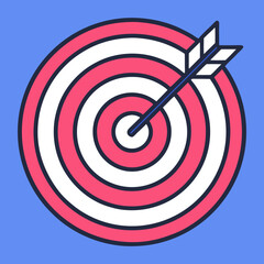 Target icon with arrow in bullseye