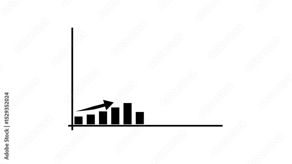 Poster graph showing data representation in an artistic and modern composition. graph chart represents mark