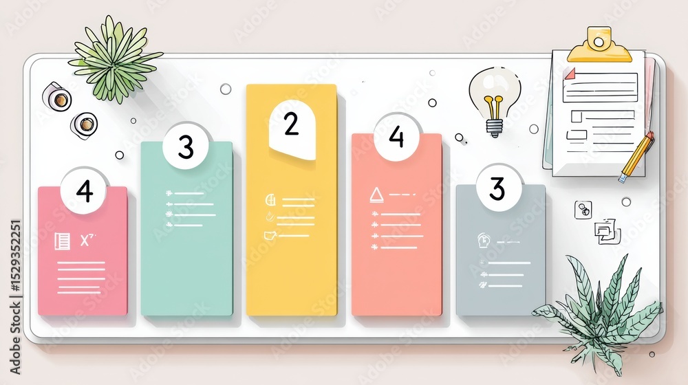 Poster steps to create an effective marketing plan with a visually appealing infographic layout