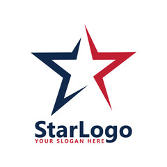 Obraz premium Star abstract logo icon vector template